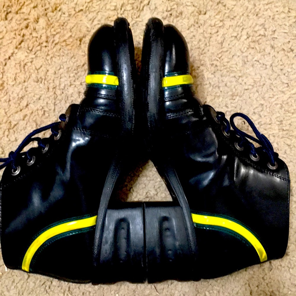 Patent leather Bronx vintage lace up ankle boots